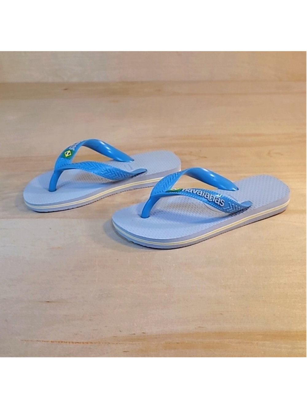 Havaianas Blue Kids Toddler Size 11/12 C Flip Flops Classic Sandals - Picture 4 of 10